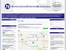 Tablet Screenshot of fondazioneforensebolognese.it